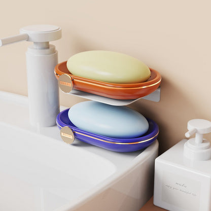 Luxury Soap Holder Tray for Bathroom Shower Accessories