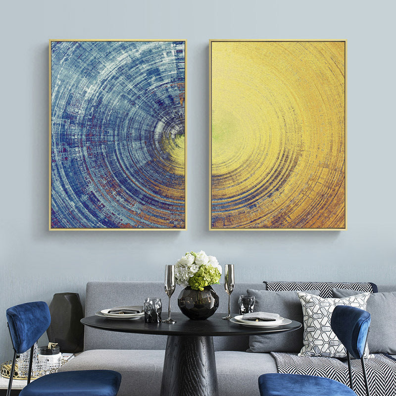 Modern Abstract Circle Wall Art for Living Room Decor