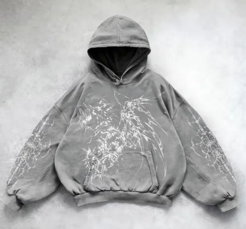 Hooded Printed Hip Hop Y2G Streetwear Sweatshirt