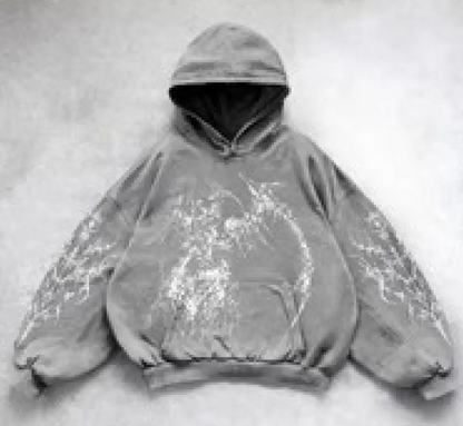 Hooded Printed Hip Hop Y2G Streetwear Sweatshirt