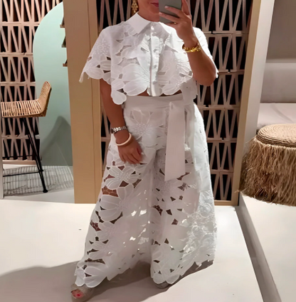 Pluzi Set: Lightweight Lace Pants and Top (Summer 2025)