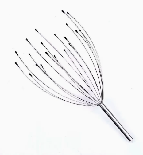 Stainless steel head massager